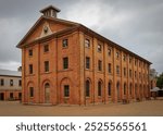 Historic Hyde Park Barracks on Macquarie Street in New South Wales, Australia.