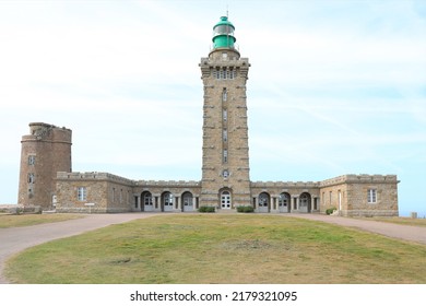 Historic Lighthouse At Cap Fréhel In Brittany, France