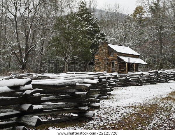 Historic Log Cabin Smoky Mountain National Stock Photo Edit Now