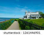 Historic mansion Anchorage By The Sea on Marginal Way in Ogunquit, Maine, USA.