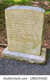 Historic Marker At Guilford Courthouse National Military Park