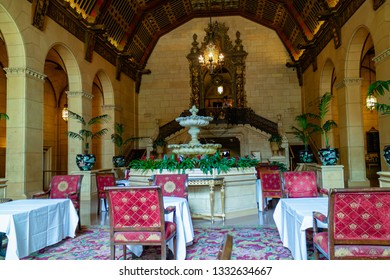 Historic Millennium Biltmore Hotel Interior. Downtown Los Angeles,  April 8, 2017