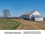 The Historic Mumma Barn on a February Afternoon, Antietam National Battlefield MD USA