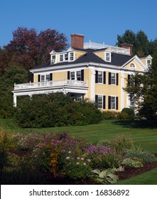 Historic New England Home With Formal Gardens