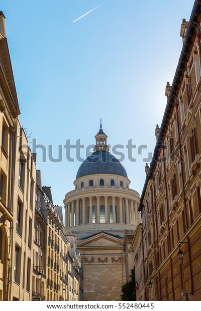 Historic Pantheon Quartier Latin District Paris Stock Photo - 