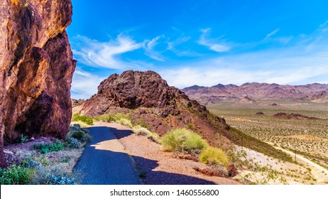 The Historic Railroad Hiking Trail Near The Hoover Dam Between Nevada And Arizona, USA