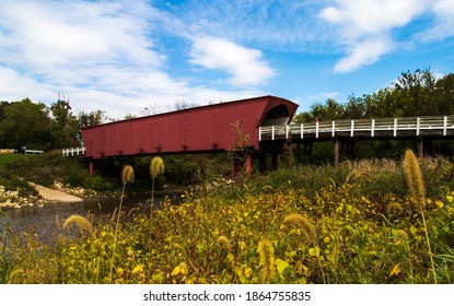 Historic Roseman Covered Bridge in Madison County Iowa