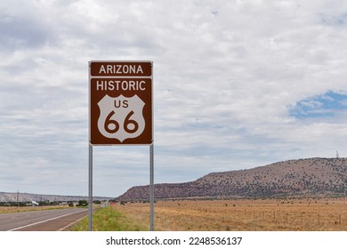 historic Route 66 sign near Seligman (Yavapai county, Arizona, United States) - Shutterstock ID 2248536137