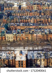 Historic row houses in beacon hill Boston Massachusetts usa