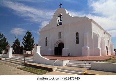 Historic San Elizario Chapel Along the El Paso Mission Trail in the State of Texas