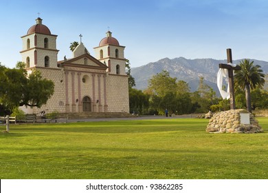 The Historic Santa Barbara Mission In California, USA