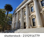 Historic Santa Clara County  Courthouse on a sunny day in downtown San Jose, California.