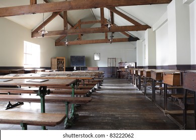 Historic School Classroom From The Late 19th Century