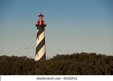 Historic St Augustine Florida Lighthouse Building