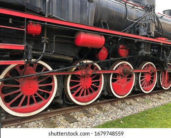 historic steam locomotive on the platform