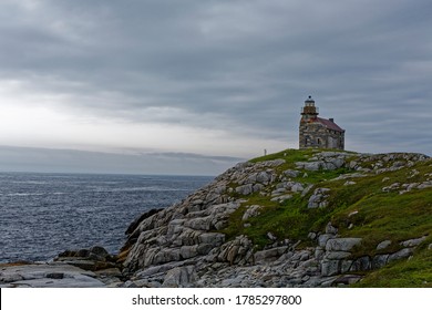 The historic stone lighthouse at Rose Blanche, Newfoundland and Labrador, Canada.