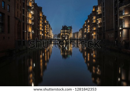 Similar – Foto Bild Speicherstadt Hamburg, Sonnenstern