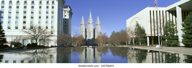 Historic Temple And Square In Salt Lake City, UT Home Of Mormon Tabernacle Choir