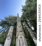 Historic Totem Polls in Alaska