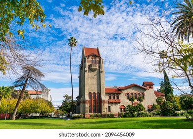 Historic Tower Hall Building On The Campus Of San Jose State University - San Jose, California, USA - 2021