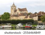 Historic town Dole in Jura department, Franche-Comté, France