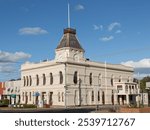 Historic town hall (built 1876) in Creswick, Victoria, Australia. 