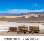 Historic Twenty Mule Team Borax Wagon Train at The Historic Harmony Borax Works, Death Valley National Park,California, USA