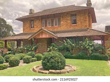 The Historic Two Storey Sandstone Residence With Garden. It Housed Governor (or Superintendent) Of The Berrima Jail And Is Located Next Door To The Gaol.