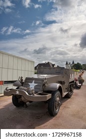 A Historic US Army Combat Vehicle Used In The Normandy Landings. Operation Overlord, D-day