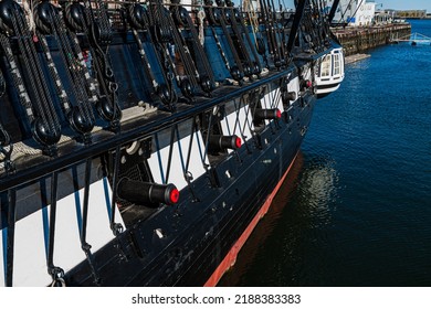The  Historic USS Constitution Docked in Boston Harbor, Boston, Massachusetts, USA
