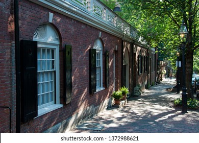 Historic victorian house at Beacon Hill, Boston, Massachusetts, USA. - Powered by Shutterstock