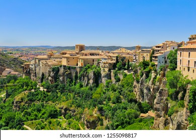 Historic Walled Town of Cuenca - Spain. This view shows the Hanging Houses perched on the cliffside.
 - Powered by Shutterstock