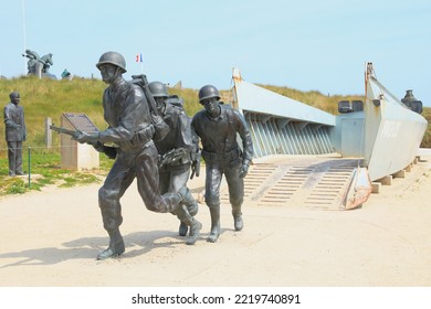 Historic War Memorial In Utah Beach, Normandy, France, 08-03-2022