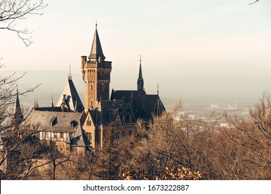 Historic Wernigerode Castle At Sunrise