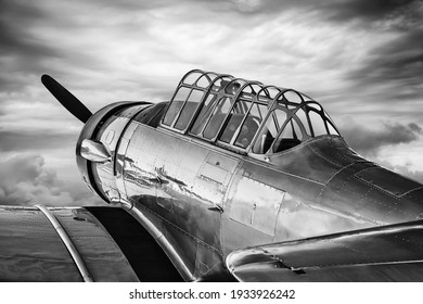historical aircraft against a dramatic sky
