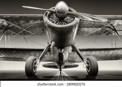 historical aircraft on a runway