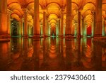 The historical Basilica Cistern offers a magnificent feast with its wonderful lighting and reflection. 