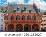 historical building in the center of freiburg germany