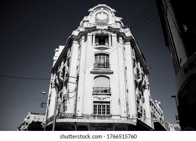 A Historical Building From The Days Of The French Colonization In Casablanca 