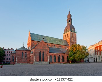 Historical building of Riga Dome Cathedral, Latvia.