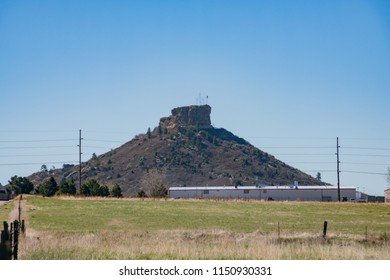 The Historical Castle Rock In Rock Park, Colorado