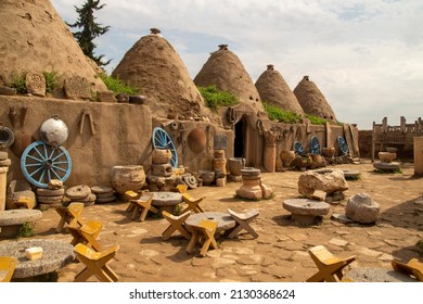 Historical cave houses in Urfa, Turkey. dome houses. Harran houses.