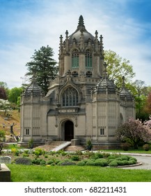 Historical Chapel At Green-Wood Cemetery, Brooklyn, New York, Spring 2017, Warren And Wetmore Architects, One Of The Most Beautiful Places In New York, National Historic Landmark