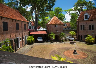 Historical Colonial Fortified Settlement Military Barracks Stock Photo ...