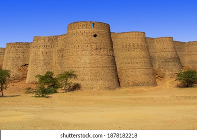 Historical Derawar Fort In The Cholistan Desert Near Indian Border 