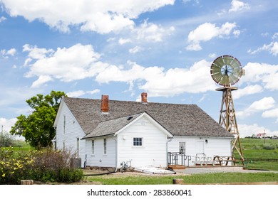 Historical Farm House In Parker, Colorado.