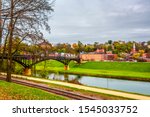 Historical Galena Town view at Autumn in Illinois of USA