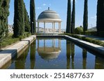 Historical Gazebo, Conception garden, jardin botaniclo La Concepcion in Malaga, Spain.