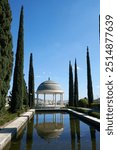 Historical Gazebo, Conception garden, jardin botaniclo La Concepcion in Malaga, Spain.