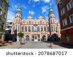 Historical Great Armoury building in Gdansk, Poland, is a prominent landmark and one of the most elaborated houses in the Old Town of Gdansk